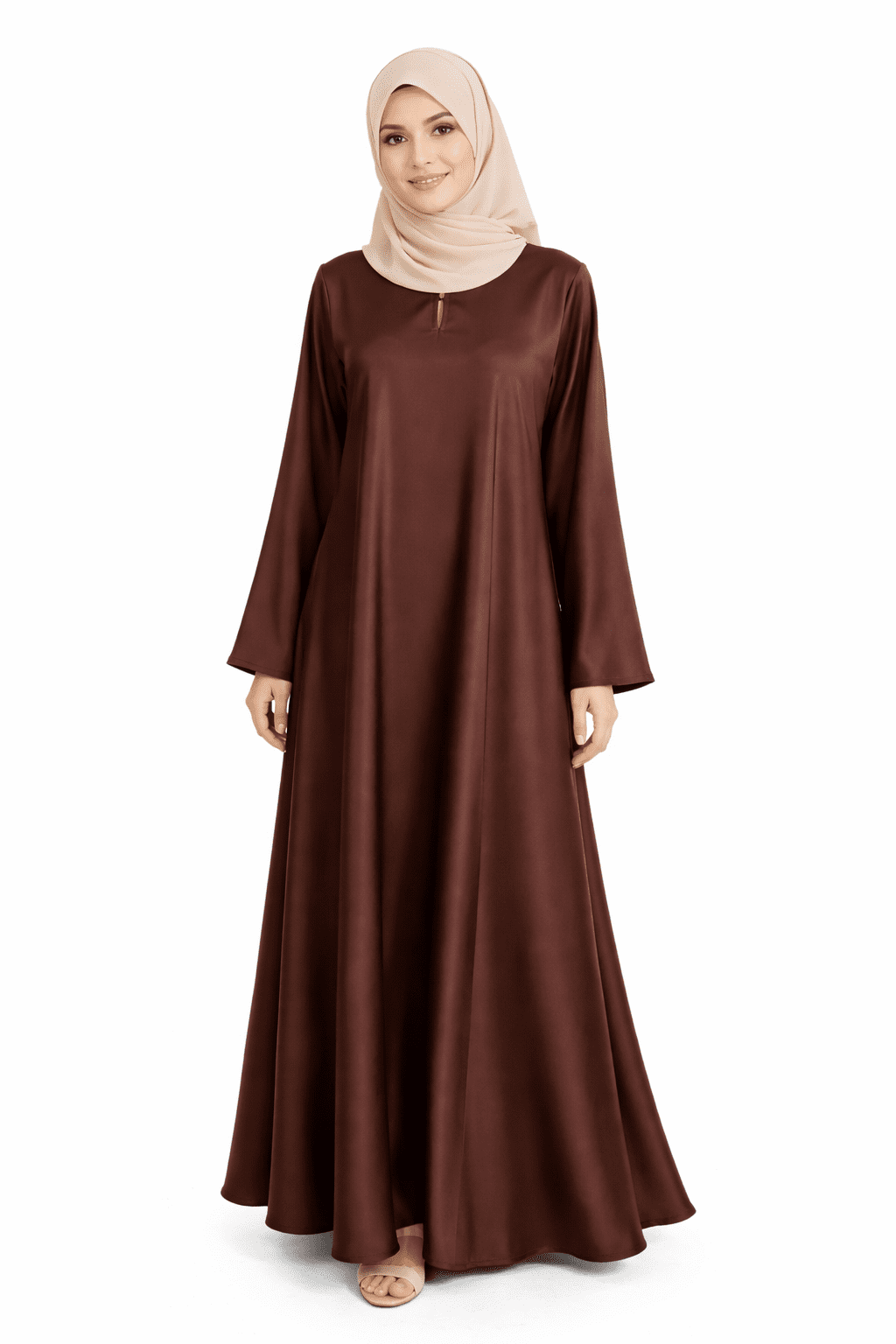 Elegant Flared Umbrella Abaya for Women - Image 4