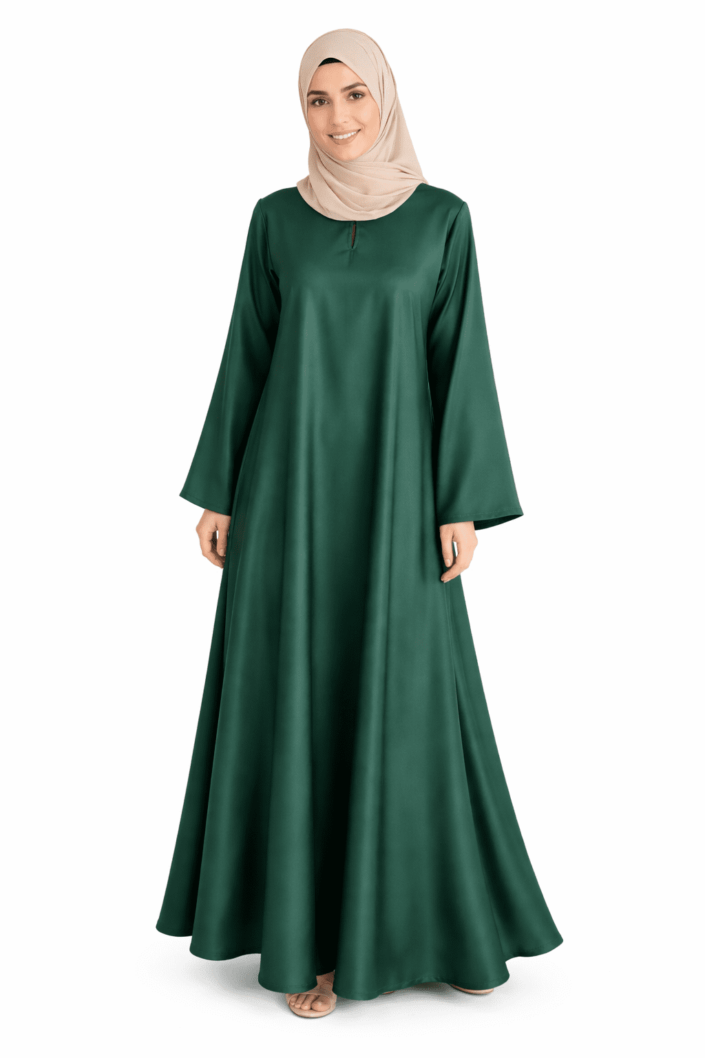 Elegant Flared Umbrella Abaya for Women - Image 3