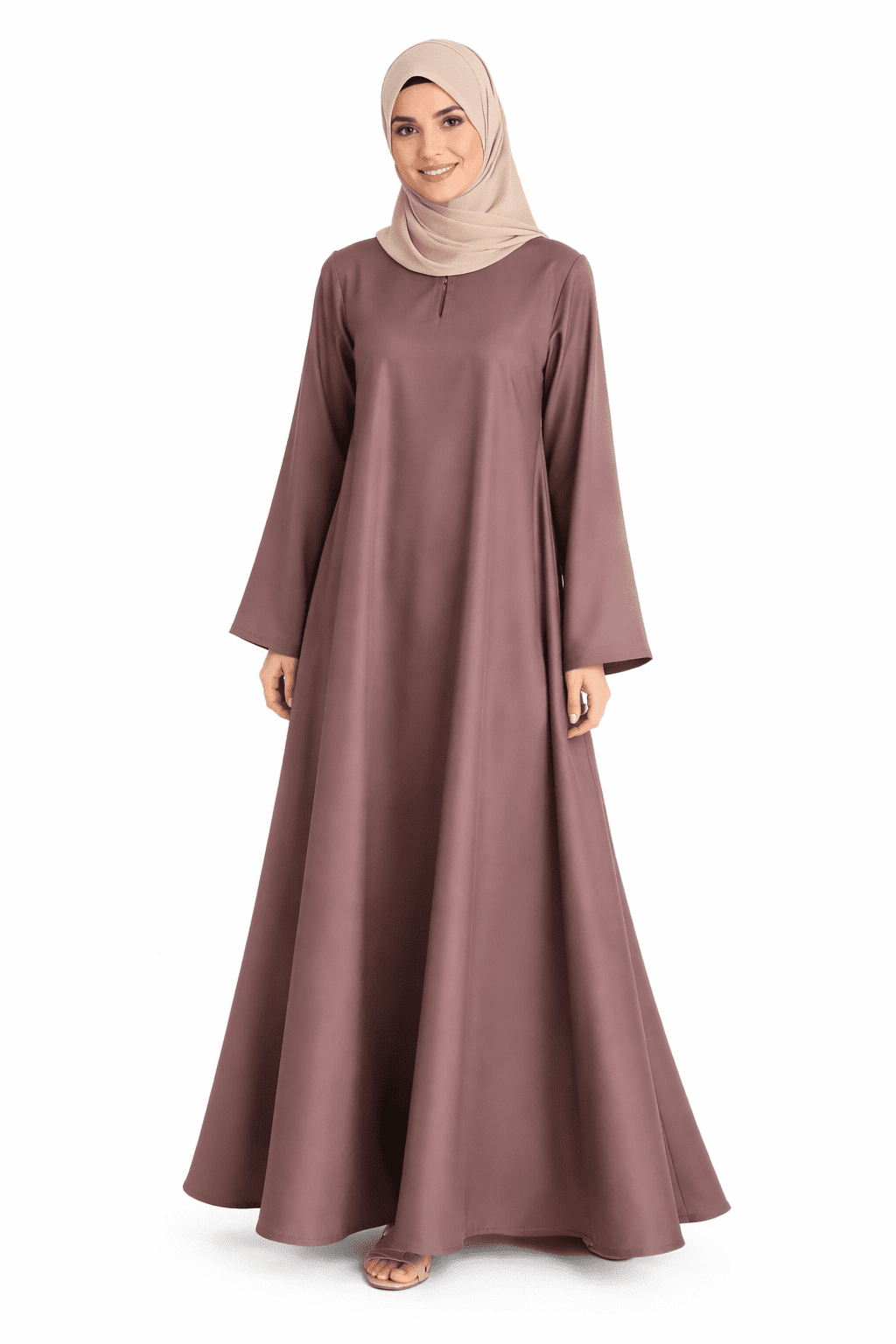 Elegant Flared Umbrella Abaya for Women - Image 2
